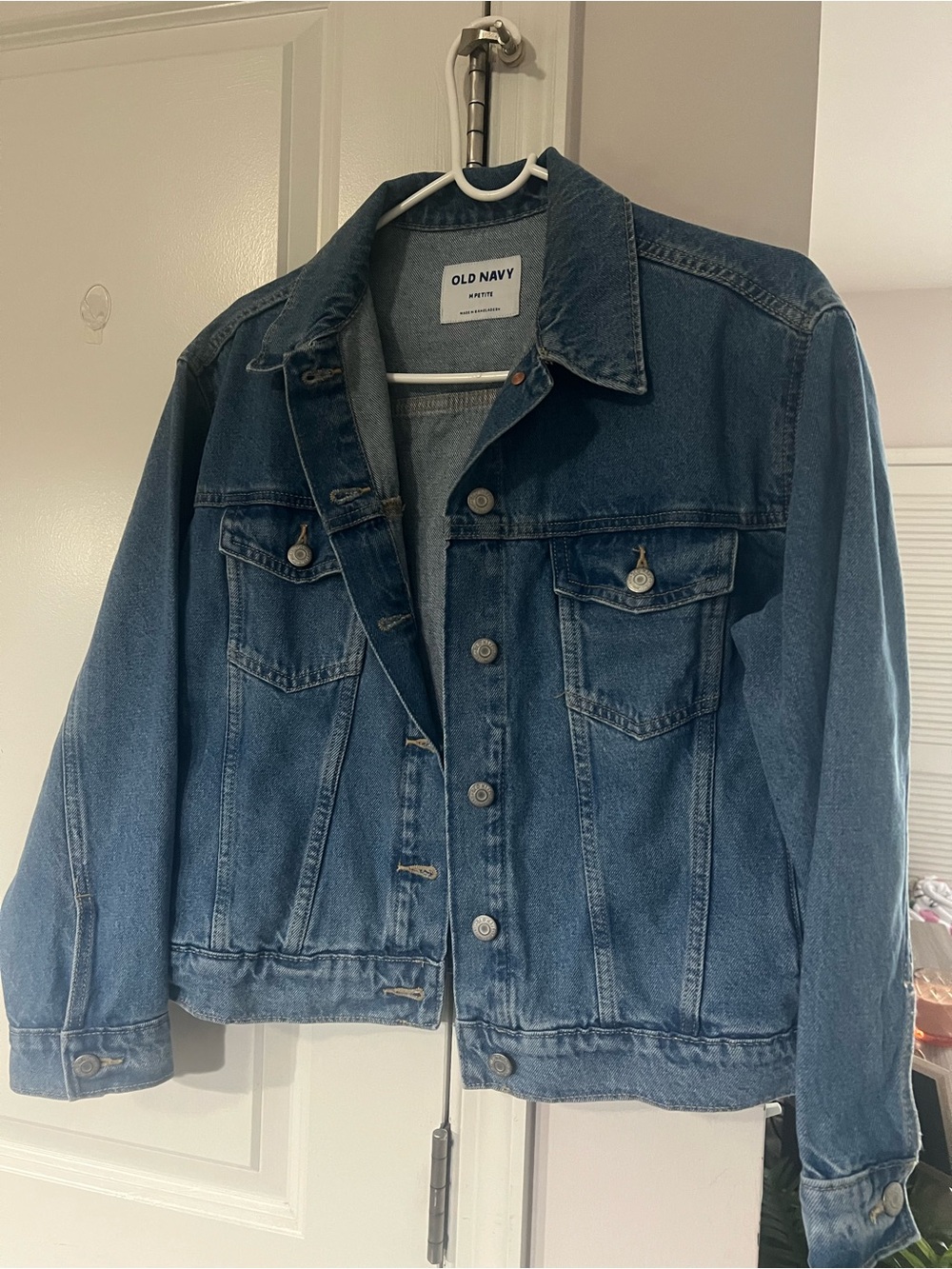 Old Navy Dark Blue Denim Trucker Jacket